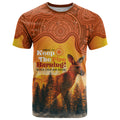 Australian Kangaroo Forests NAIDOC 2024 T Shirt Aboriginal Art Style