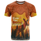 Australian Kangaroo Forests NAIDOC 2024 T Shirt Aboriginal Art Style