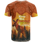 Australian Kangaroo Forests NAIDOC 2024 T Shirt Aboriginal Art Style