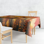 Australian Kangaroo Forests NAIDOC 2024 Tablecloth Aboriginal Art Style