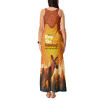 Australian Kangaroo Forests NAIDOC 2024 Tank Maxi Dress Aboriginal Art Style
