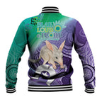 Vivid Bilby NAIDOC 2024 Baseball Jacket Macrotis Aboriginal Art Style