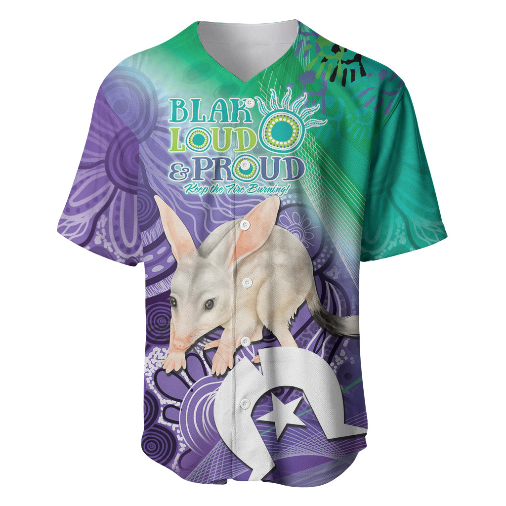 Vivid Bilby NAIDOC 2024 Baseball Jersey Macrotis Aboriginal Art Style