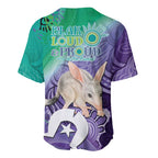 Vivid Bilby NAIDOC 2024 Baseball Jersey Macrotis Aboriginal Art Style