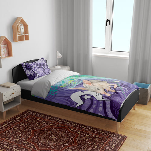 Vivid Bilby NAIDOC 2024 Bedding Set Macrotis Aboriginal Art Style