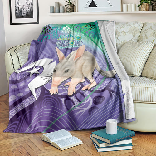 Vivid Bilby NAIDOC 2024 Blanket Macrotis Aboriginal Art Style