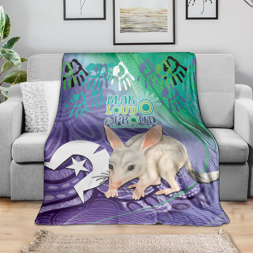 Vivid Bilby NAIDOC 2024 Blanket Macrotis Aboriginal Art Style