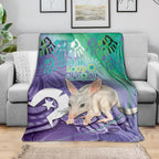 Vivid Bilby NAIDOC 2024 Blanket Macrotis Aboriginal Art Style