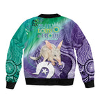 Vivid Bilby NAIDOC 2024 Bomber Jacket Macrotis Aboriginal Art Style