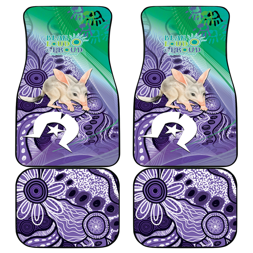 Vivid Bilby NAIDOC 2024 Car Mats Macrotis Aboriginal Art Style