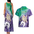 Vivid Bilby NAIDOC 2024 Couples Matching Tank Maxi Dress and Hawaiian Shirt Macrotis Aboriginal Art Style