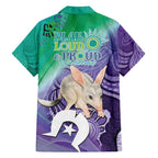 Vivid Bilby NAIDOC 2024 Family Matching Long Sleeve Bodycon Dress and Hawaiian Shirt Macrotis Aboriginal Art Style