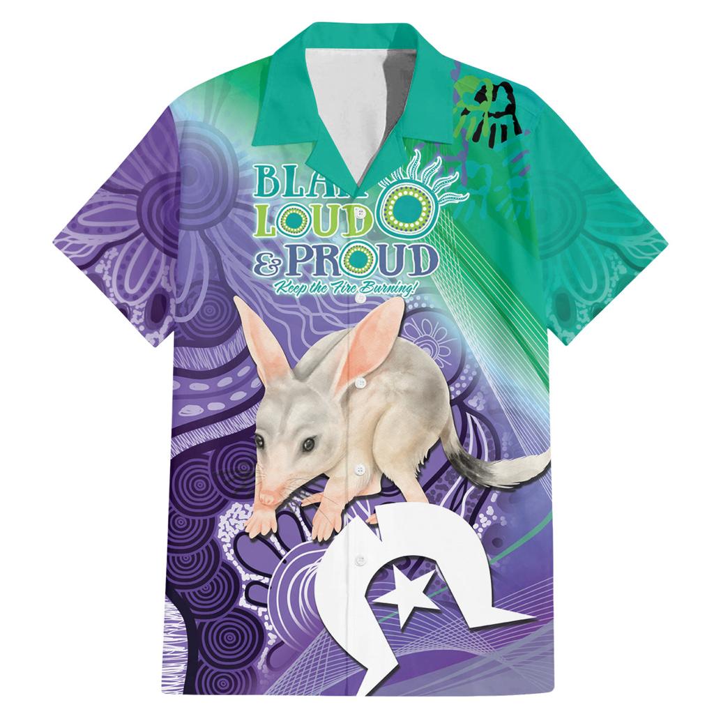 Vivid Bilby NAIDOC 2024 Family Matching Mermaid Dress and Hawaiian Shirt Macrotis Aboriginal Art Style
