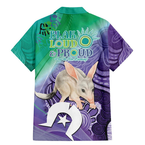 Vivid Bilby NAIDOC 2024 Family Matching Mermaid Dress and Hawaiian Shirt Macrotis Aboriginal Art Style