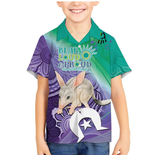 Vivid Bilby NAIDOC 2024 Family Matching Mermaid Dress and Hawaiian Shirt Macrotis Aboriginal Art Style