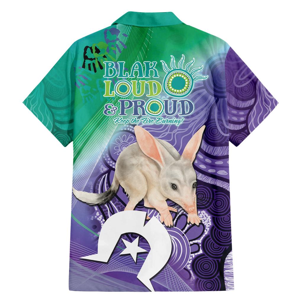 Vivid Bilby NAIDOC 2024 Family Matching Off Shoulder Maxi Dress and Hawaiian Shirt Macrotis Aboriginal Art Style