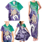 Vivid Bilby NAIDOC 2024 Family Matching Tank Maxi Dress and Hawaiian Shirt Macrotis Aboriginal Art Style