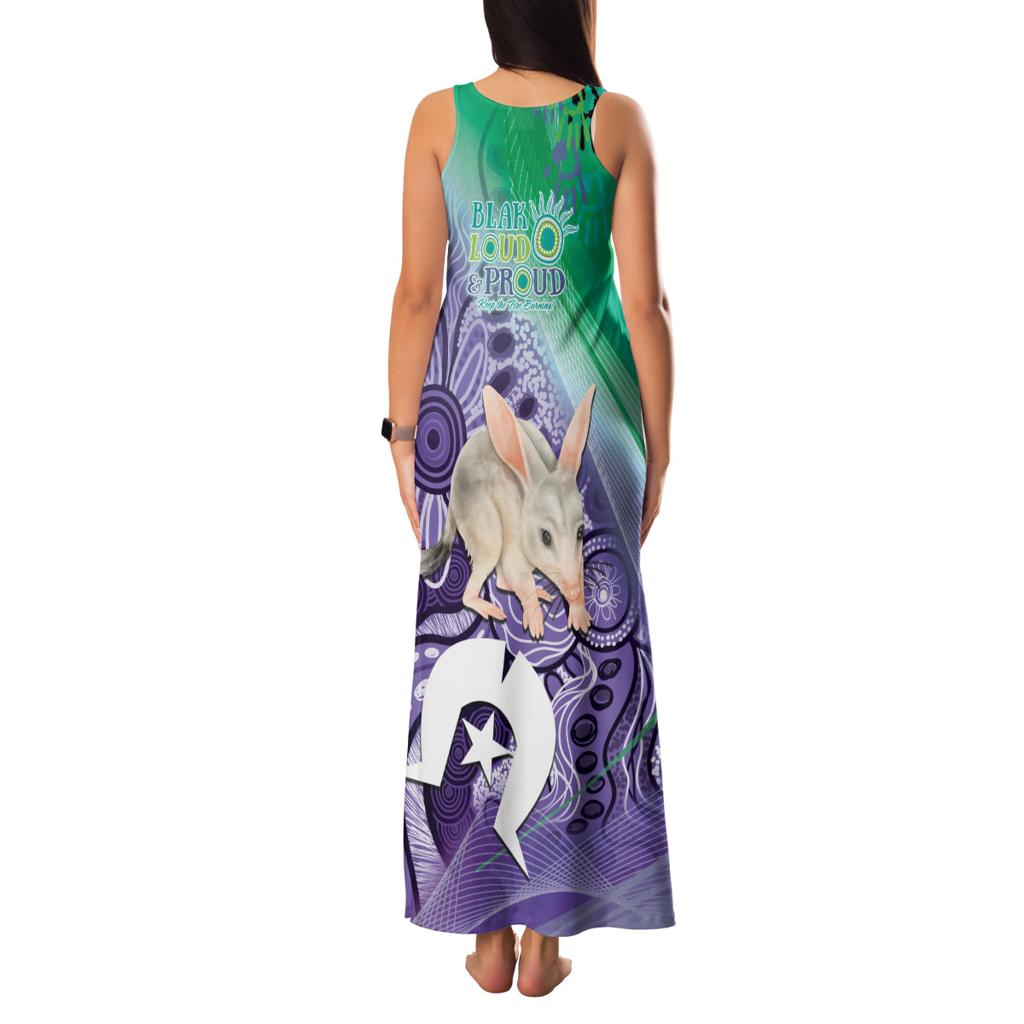 Vivid Bilby NAIDOC 2024 Family Matching Tank Maxi Dress and Hawaiian Shirt Macrotis Aboriginal Art Style