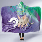 Vivid Bilby NAIDOC 2024 Hooded Blanket Macrotis Aboriginal Art Style