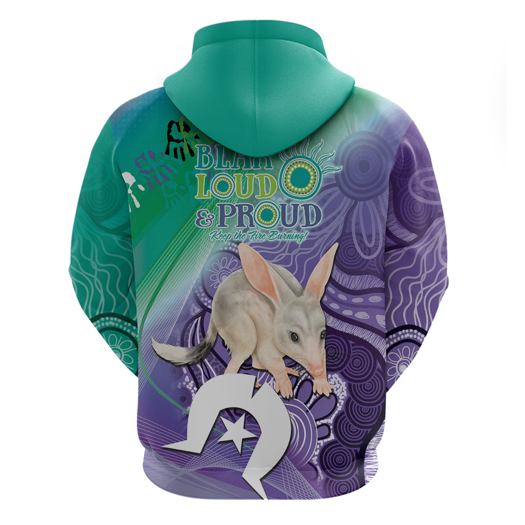 Vivid Bilby NAIDOC 2024 Hoodie Macrotis Aboriginal Art Style