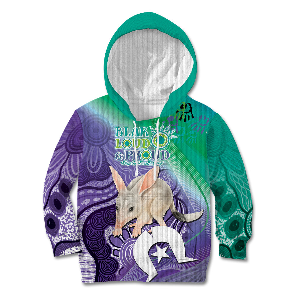 Vivid Bilby NAIDOC 2024 Kid Hoodie Macrotis Aboriginal Art Style