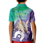 Vivid Bilby NAIDOC 2024 Kid Polo Shirt Macrotis Aboriginal Art Style