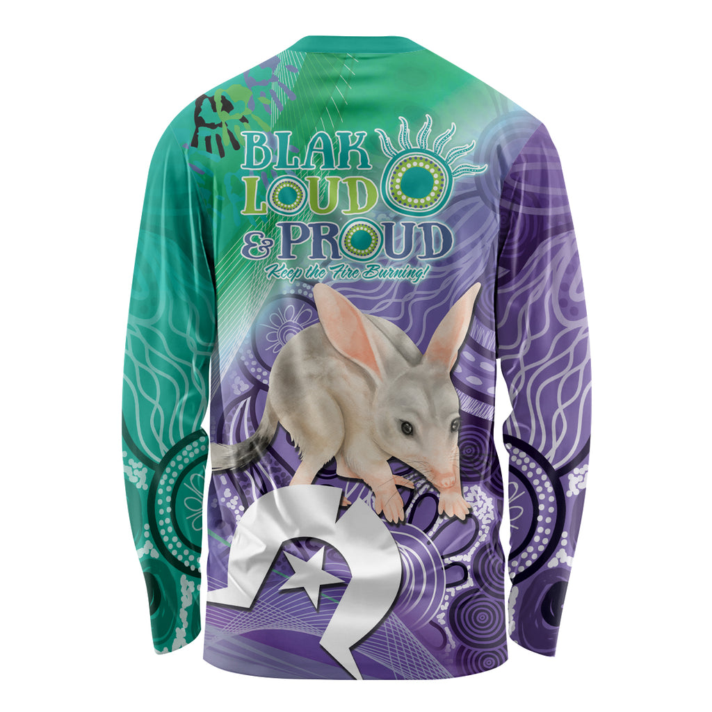 Vivid Bilby NAIDOC 2024 Long Sleeve Shirt Macrotis Aboriginal Art Style