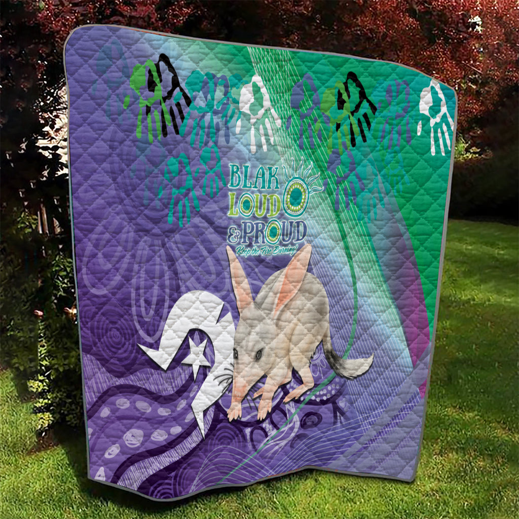 Vivid Bilby NAIDOC 2024 Quilt Macrotis Aboriginal Art Style