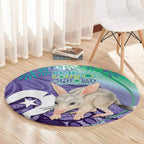 Vivid Bilby NAIDOC 2024 Round Carpet Macrotis Aboriginal Art Style