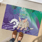 Vivid Bilby NAIDOC 2024 Rubber Doormat Macrotis Aboriginal Art Style