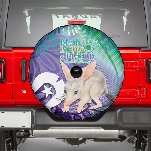 Vivid Bilby NAIDOC 2024 Spare Tire Cover Macrotis Aboriginal Art Style