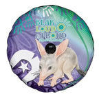 Vivid Bilby NAIDOC 2024 Spare Tire Cover Macrotis Aboriginal Art Style