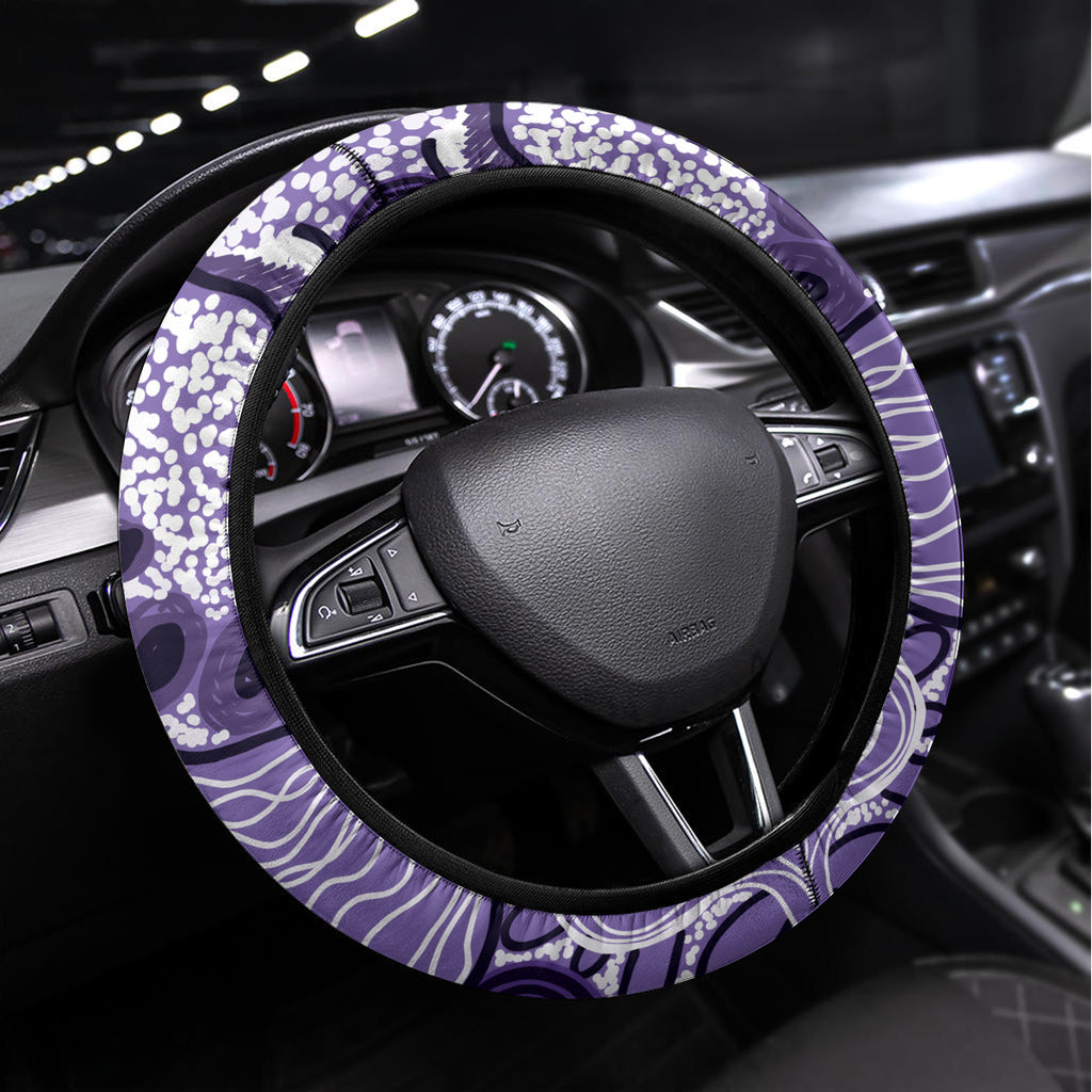 Vivid Bilby NAIDOC 2024 Steering Wheel Cover Macrotis Aboriginal Art Style