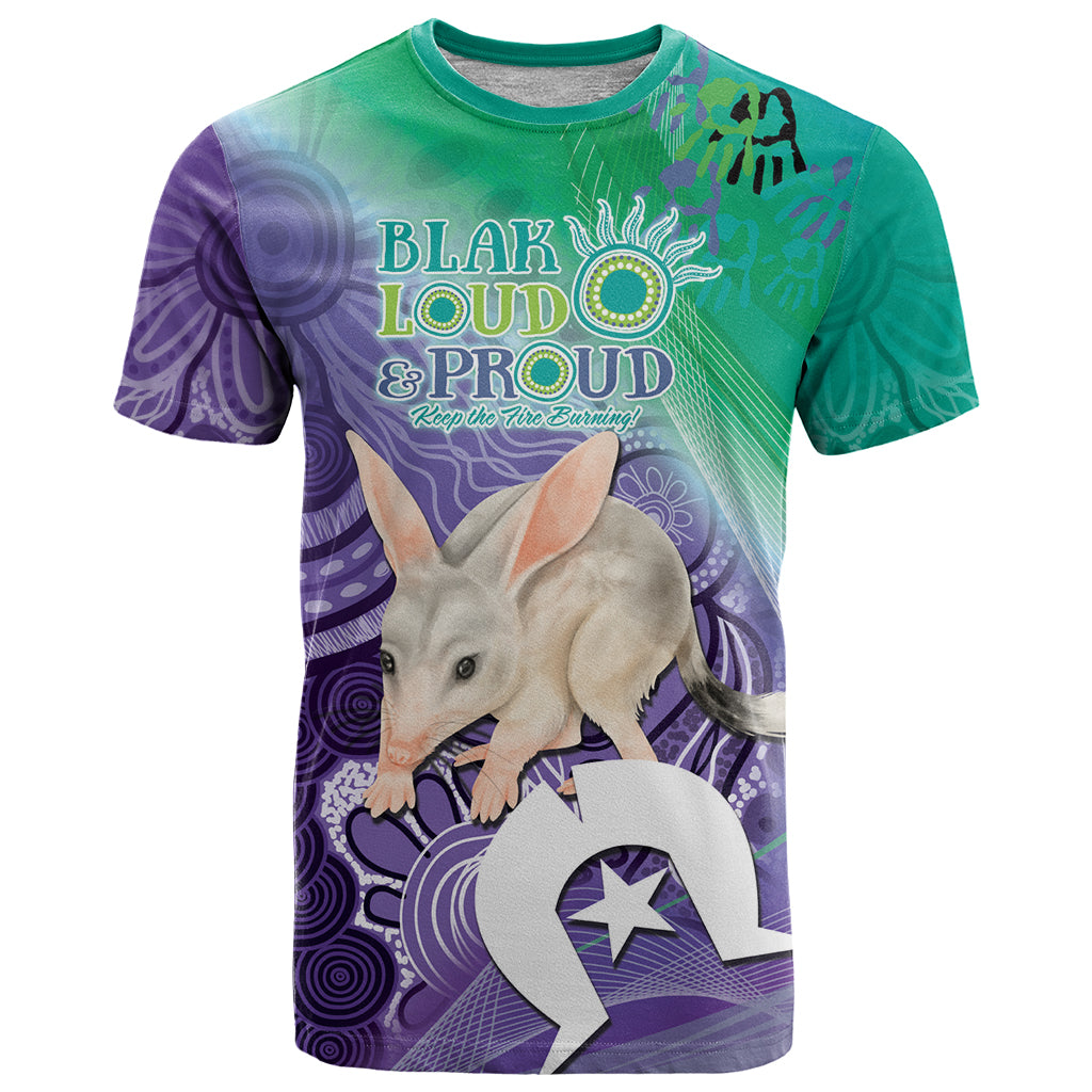 Vivid Bilby NAIDOC 2024 T Shirt Macrotis Aboriginal Art Style