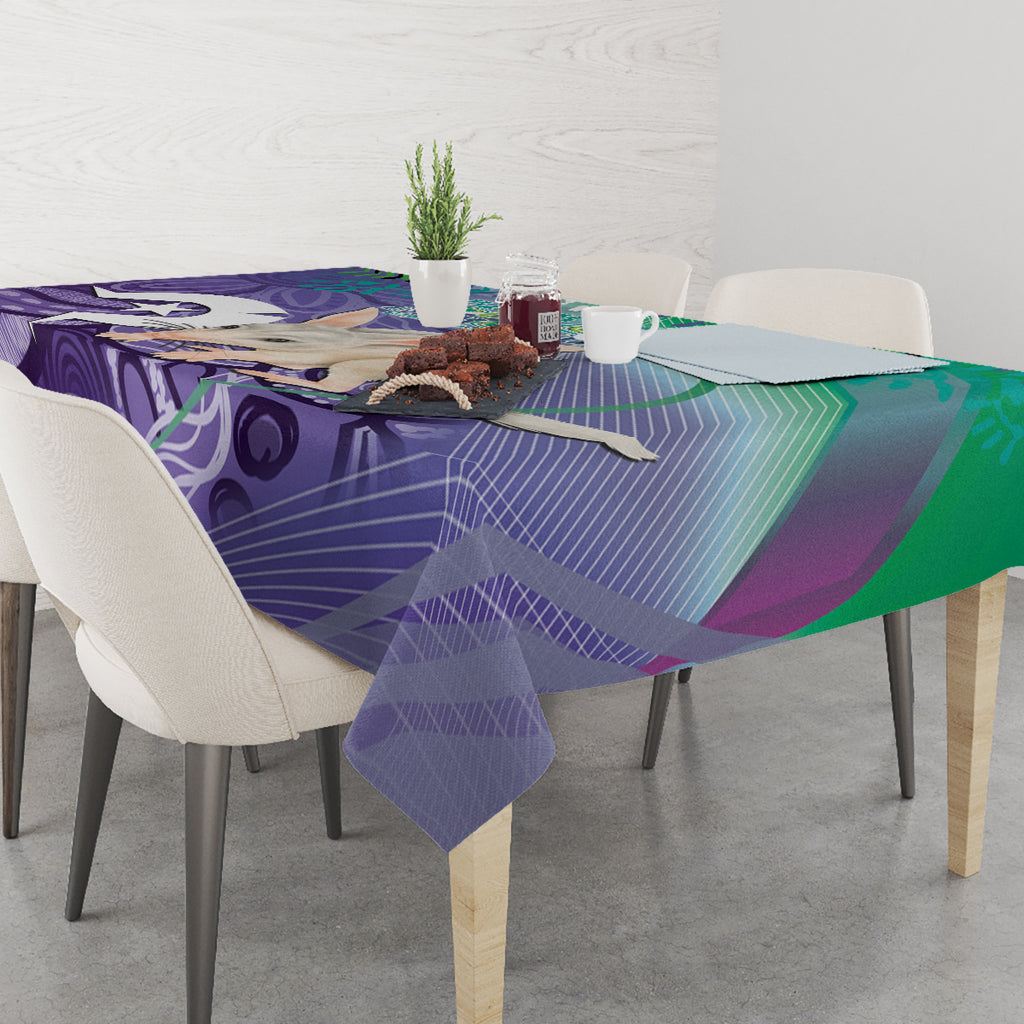Vivid Bilby NAIDOC 2024 Tablecloth Macrotis Aboriginal Art Style