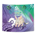 Vivid Bilby NAIDOC 2024 Tapestry Macrotis Aboriginal Art Style