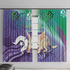 Vivid Bilby NAIDOC 2024 Window Curtain Macrotis Aboriginal Art Style