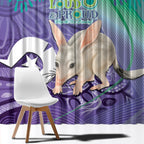 Vivid Bilby NAIDOC 2024 Window Curtain Macrotis Aboriginal Art Style