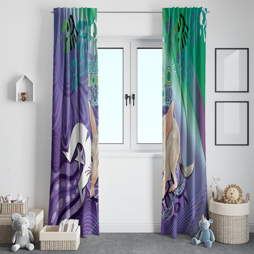 Vivid Bilby NAIDOC 2024 Window Curtain Macrotis Aboriginal Art Style