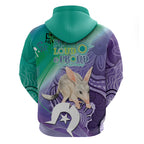 Vivid Bilby NAIDOC 2024 Zip Hoodie Macrotis Aboriginal Art Style
