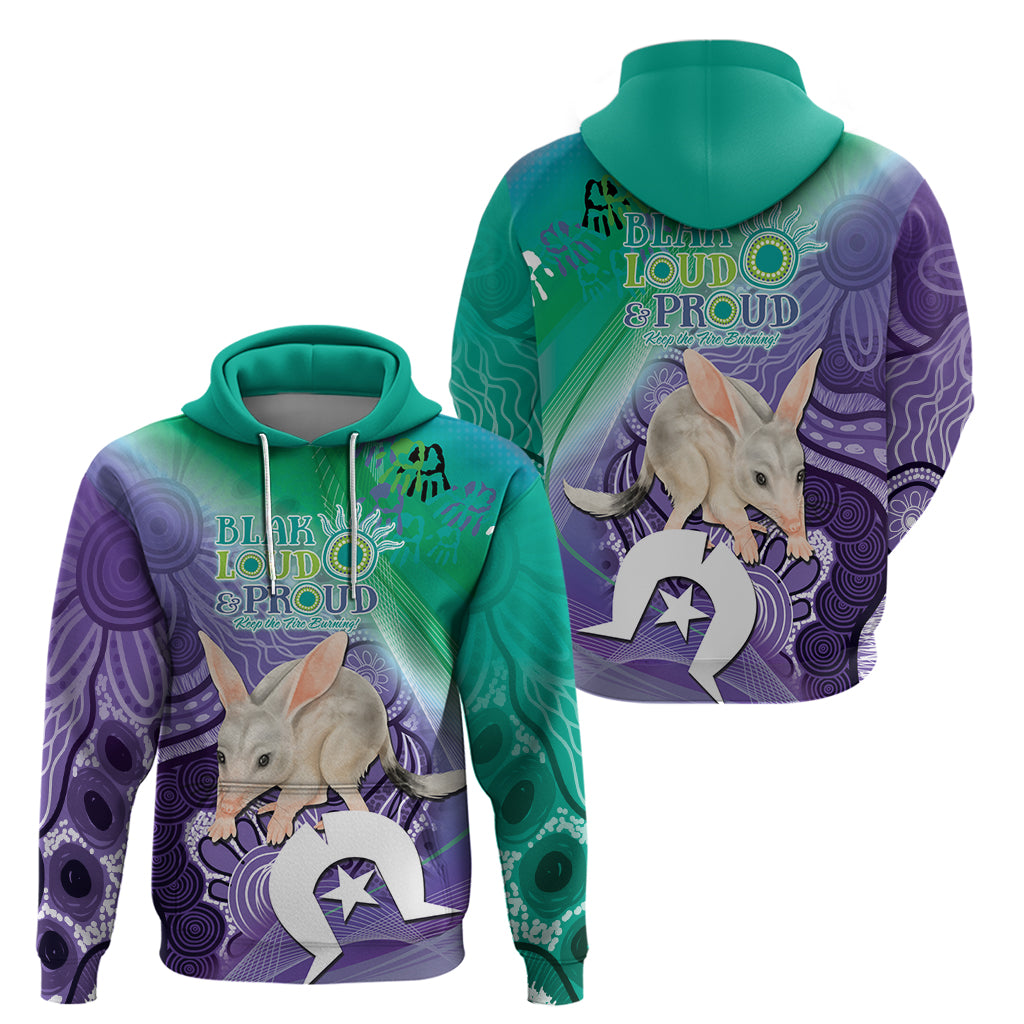 Vivid Bilby NAIDOC 2024 Zip Hoodie Macrotis Aboriginal Art Style