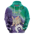 Vivid Bilby NAIDOC 2024 Zip Hoodie Macrotis Aboriginal Art Style