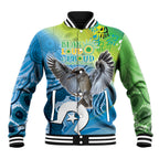 Vivid Kookaburra NAIDOC 2024 Baseball Jacket Aboriginal Art Style