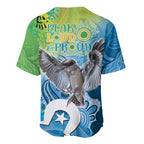 Vivid Kookaburra NAIDOC 2024 Baseball Jersey Aboriginal Art Style