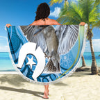 Vivid Kookaburra NAIDOC 2024 Beach Blanket Aboriginal Art Style