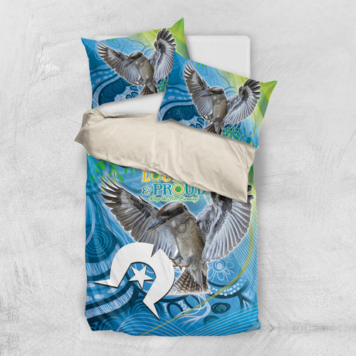 Vivid Kookaburra NAIDOC 2024 Bedding Set Aboriginal Art Style