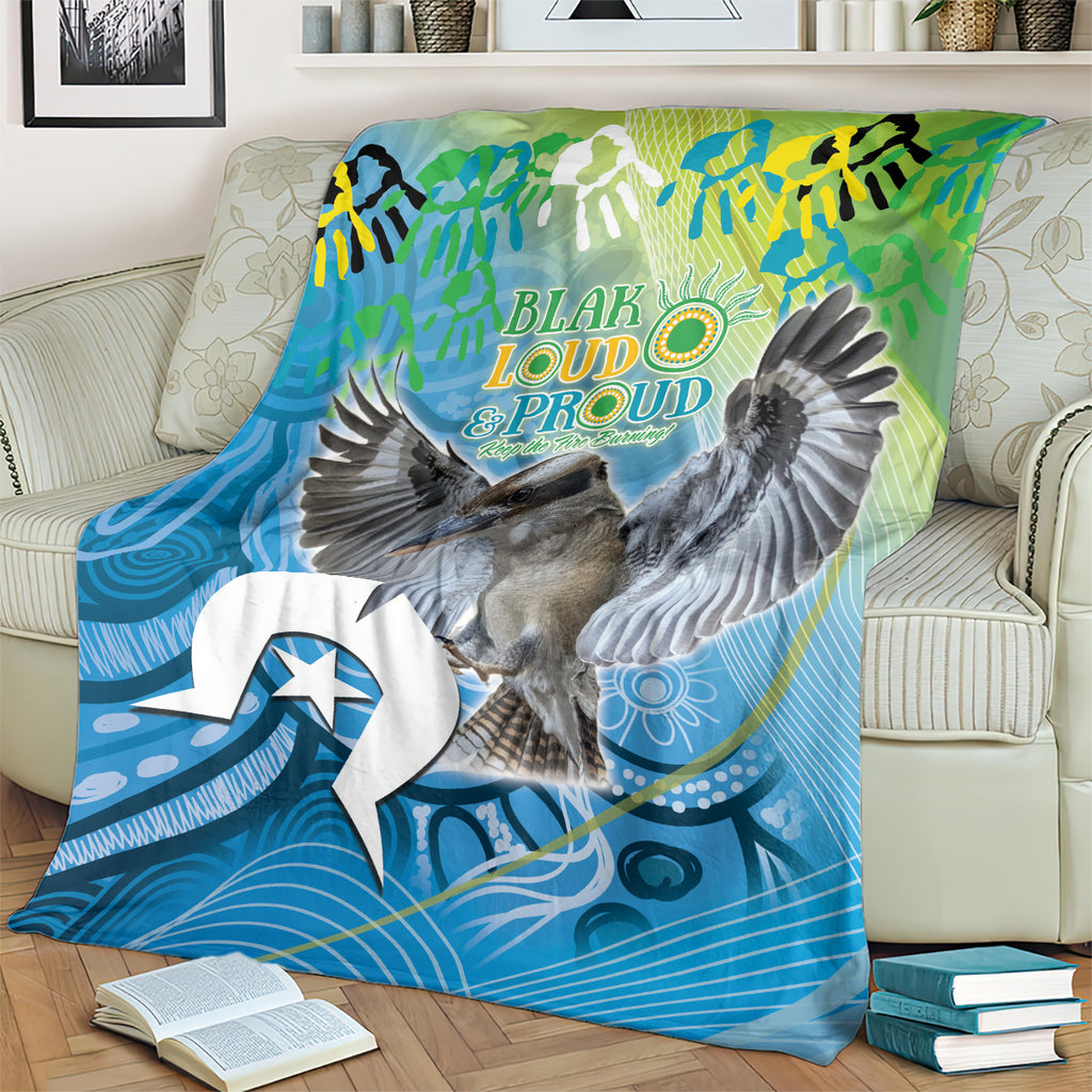 Vivid Kookaburra NAIDOC 2024 Blanket Aboriginal Art Style