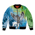 Vivid Kookaburra NAIDOC 2024 Bomber Jacket Aboriginal Art Style