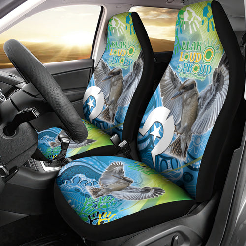 Vivid Kookaburra NAIDOC 2024 Car Seat Cover Aboriginal Art Style
