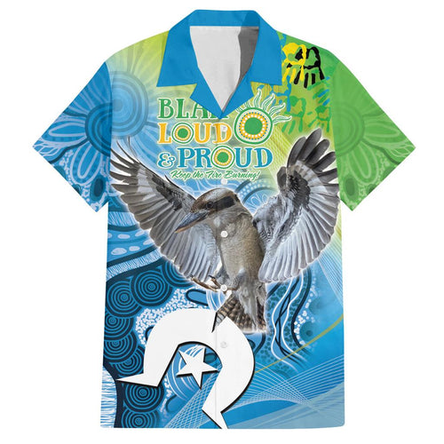 Vivid Kookaburra NAIDOC 2024 Family Matching Long Sleeve Bodycon Dress and Hawaiian Shirt Aboriginal Art Style